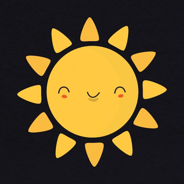 Kawaii Happy Sun T-shirt by happinessinatee